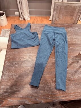 Beyond yoga sage green matching workout set